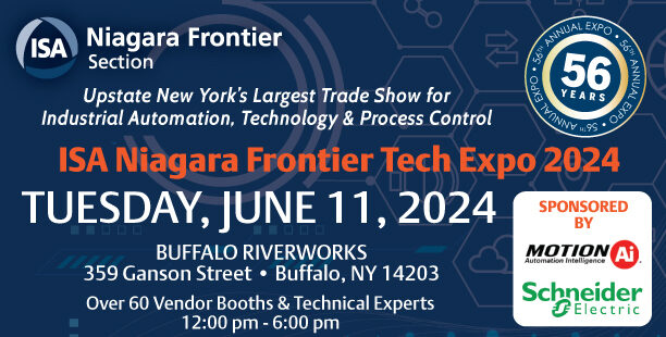 ISA Niagara Frontier Tech Expo June 11, 2024 graphic
